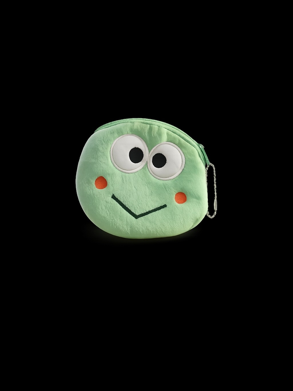Hello Kitty And Friends -Keroppi Plush Zipper Coin Purse Keychain NWOT